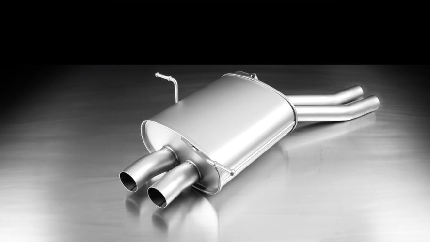 Remus 2000 BMW 3 Series E46 Axle Back Exhaust w/Black Chrome Tail Pipe Set
