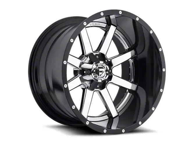 ~(56 lbs. 23X23X15)~ MAVERICK 20x12 8x170.00 CHROME PLATED GLOSS BLACK LIP (-44 mm)