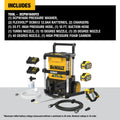 BRUSHLESS PRESSURE WASHER KIT W/ FLEXVOLT 2X20V MAX 1600 MAX PSI