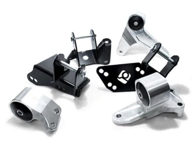 96-00 Civic Polished Aluminum Conversion Mount Kit K Series Manual Eg Subframe Solid Polished Aluminum No Bushings Innovative Mounts