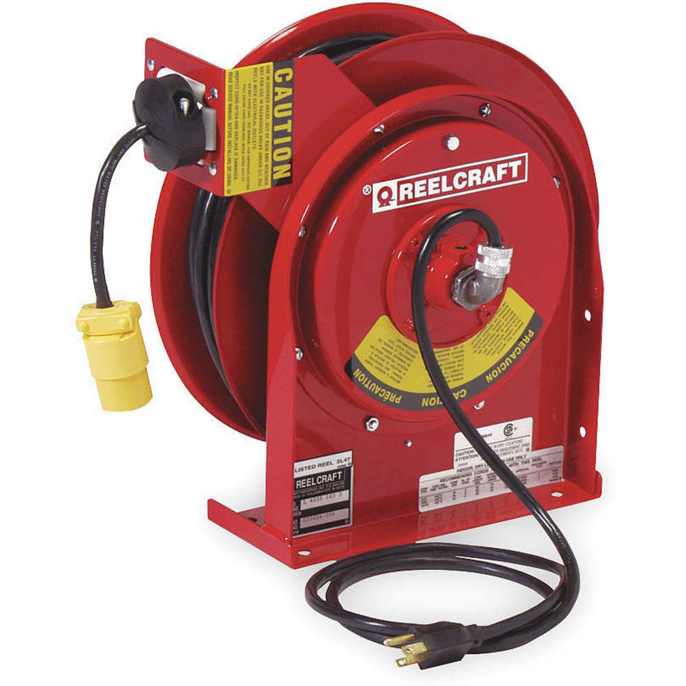 CORD REEL SINGLE OUTLET 50' 16 A