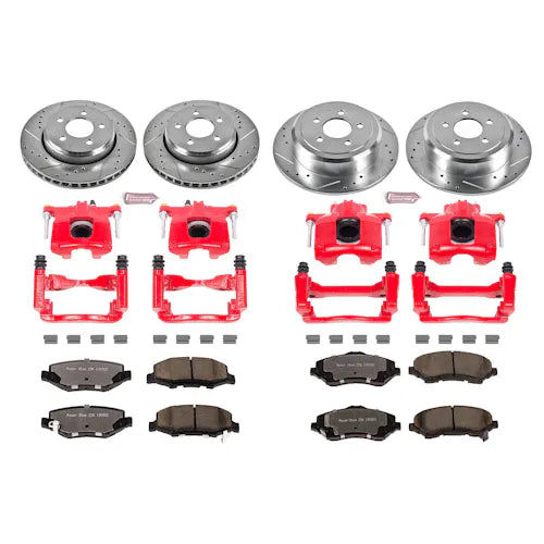 Power Stop 07-11 Dodge Nitro Front & Rear Z23 Evolution Sport Brake Kit w/Calipers