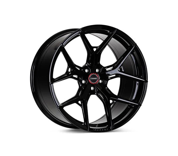 Vossen HF-5 22x9 - 5x112 - ET25 - Flat Face - 66.5 - Gloss Black Wheel