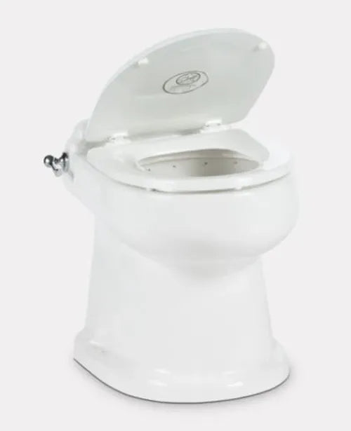 4310 GRAVITY TOILET CHROME FLUSH HANDLE WHITE STANDARD HEIGHT