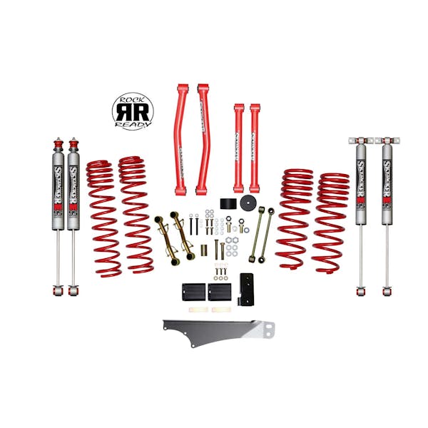 JK 2DR 3.5"RED KIT W/M95