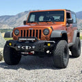 Rock Slide 07-18 Jeep Wrangler JK Big Sky Aluminum Mid Front Bumper w/ Winch Plate