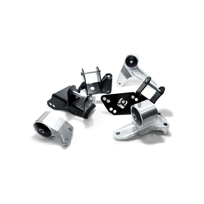 96-00 Civic Polished Aluminum Conversion Mount Kit K Series Manual Eg Subframe 400-500HP 85A Grey Innovative Mounts