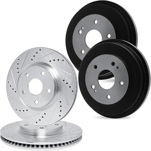 R1 Concepts Brake Rotor Drum- D/S - Silver Fits International Scout