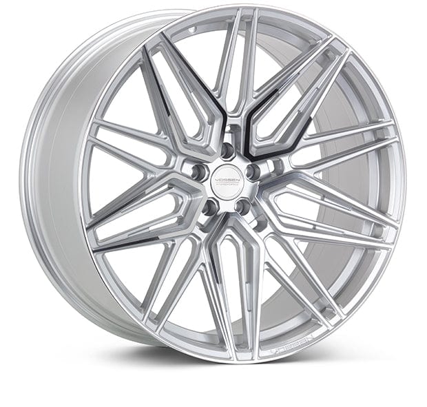 Vossen HF-7 22x9.5 - 5x108 - ET32 - Deep Face - 63.4 - Silver Polished Wheel