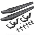0914 RAM 1500 RB20 RUNNING BOARDS W/MTING BRKETS 2 PAIRS DROP STEPS KIT TXTD BL