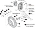 64-67 Mustang Brake Caliper/Pad Kit Anodized