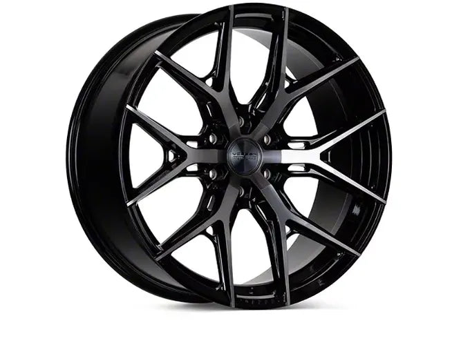 Vossen HF6-4 22x9.5 - 6x139.7 - ET30 - Deep Face - 95.1 - Tinted Gloss Black Wheel