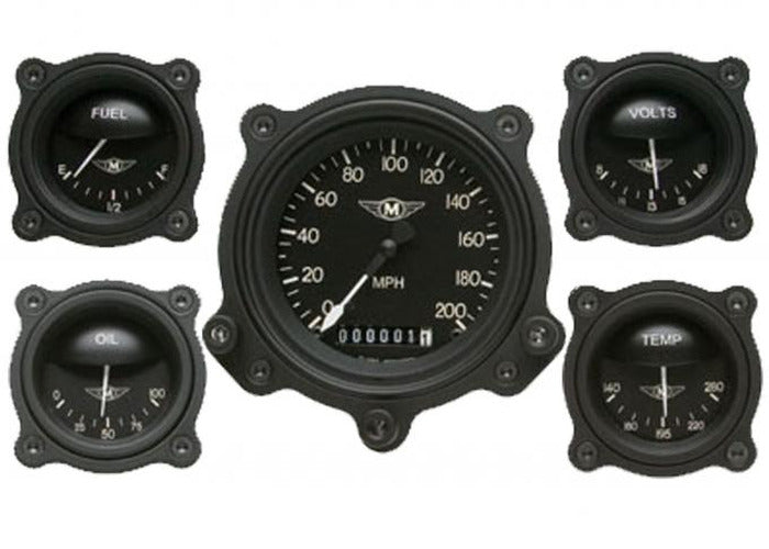 MOAL BOMBER 5 GAUGE SET W/ BEZELS