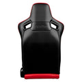 Braum Elite-X Series Sport Seats - Red Large Diamond (Double Black Stitching Black Piping) - BRR1X-RDDBS