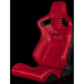 Braum Elite-X Series Sport Seats - Black Diamond (Grey Stitching) - BRR1X-BDGS