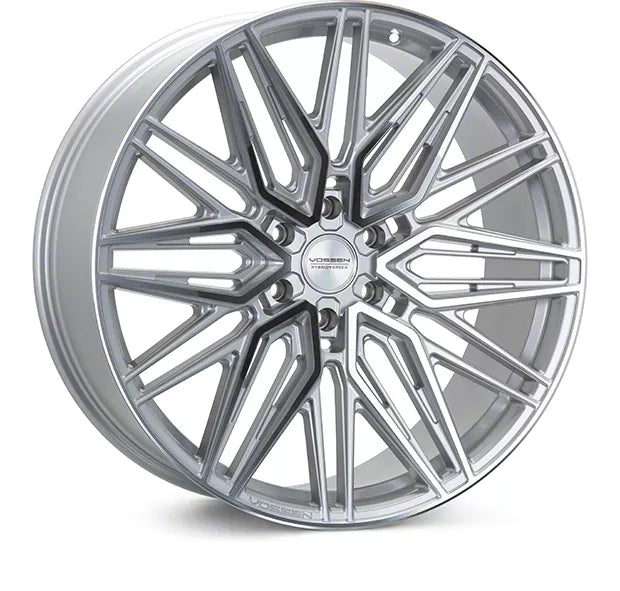 Vossen HF6-5 22x10 - 6x135 - ET-18 - Super Deep Face - 87.1 - Silver Polished Wheel