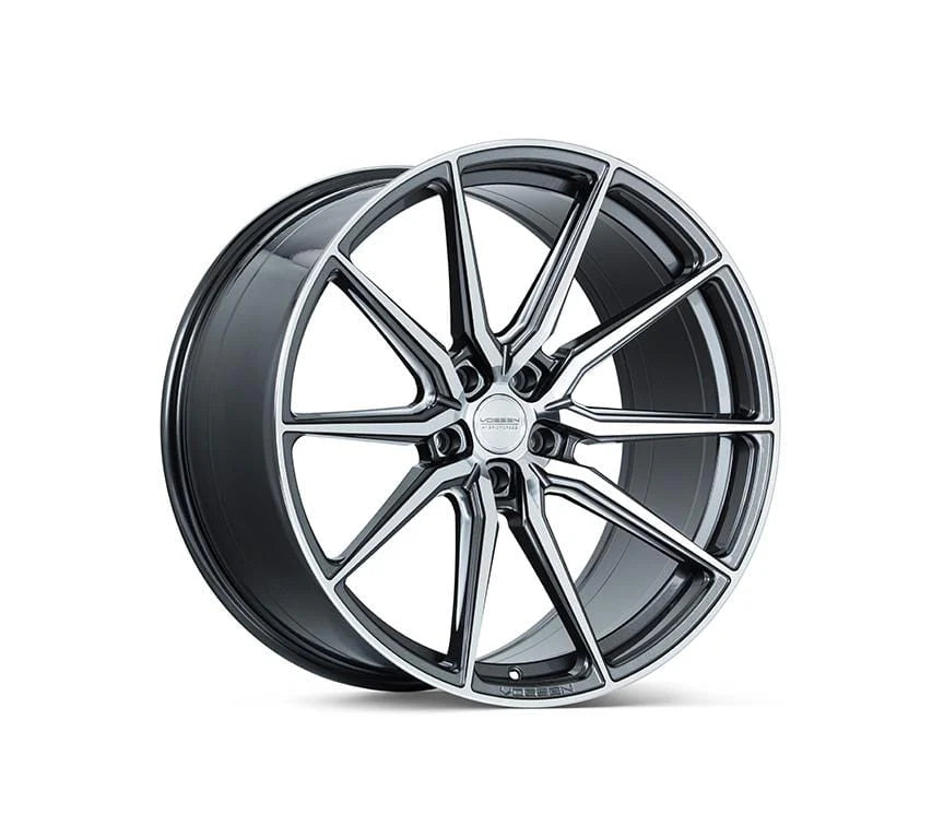 Vossen HF-3 22x9 / 5x114.3 / ET32 / Flat Face / 73.1 - Gloss Graphite Polished