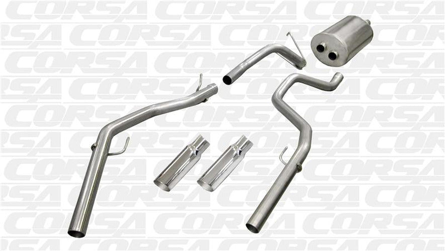 01-05 Duramax ECSB Touring 4in System;Single Side Exit; W 5in Slash Cut tip (downPipe not included)
