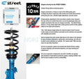 Coilover Kit Street 04- 06 Scion xB / Toyota bB (NCP30/31) No Upper Mounts included Pre-Load Ride Height Adjustment Rear 14-way Adjustable shocks