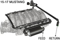 Radium Engineering 15-17 Ford Mustang Fuel Hanger Plumbing Kit - Stainless Filter