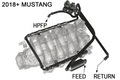 Radium Engineering 15-17 Ford Mustang Fuel Hanger Plumbing Kit - Stainless Filter