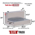DOT 80 GAL LSHAPED REFUELING TANK