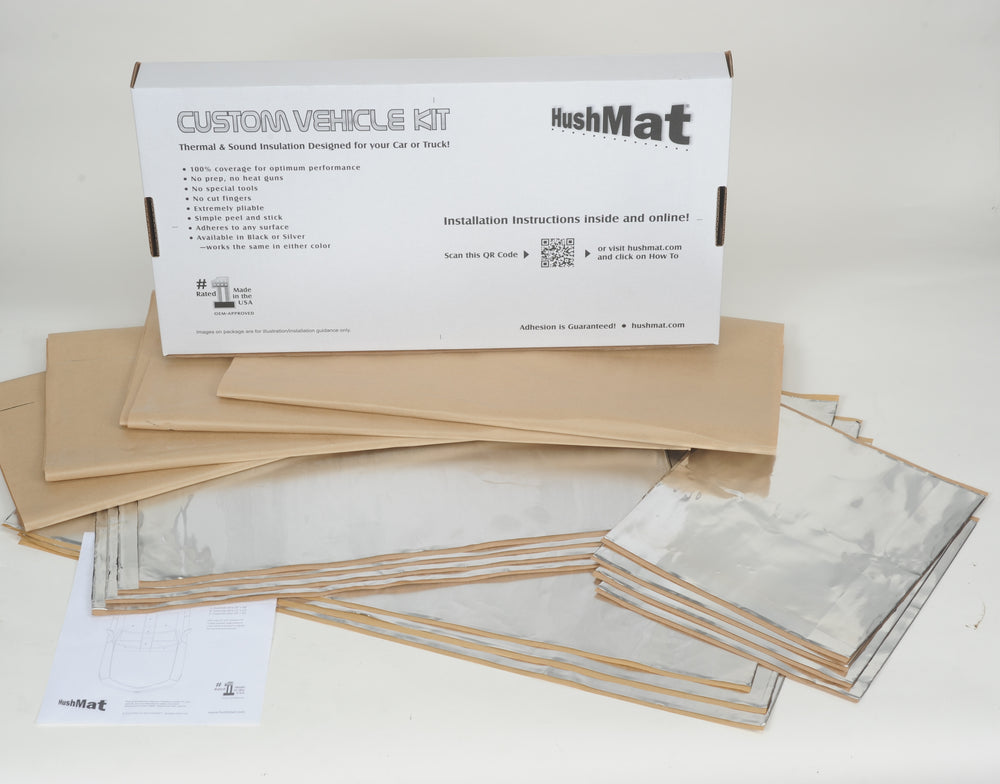 COMPLETE VEHICLE CUSTOM INSULATION KIT POLYMER BLACK BACKING SILVER