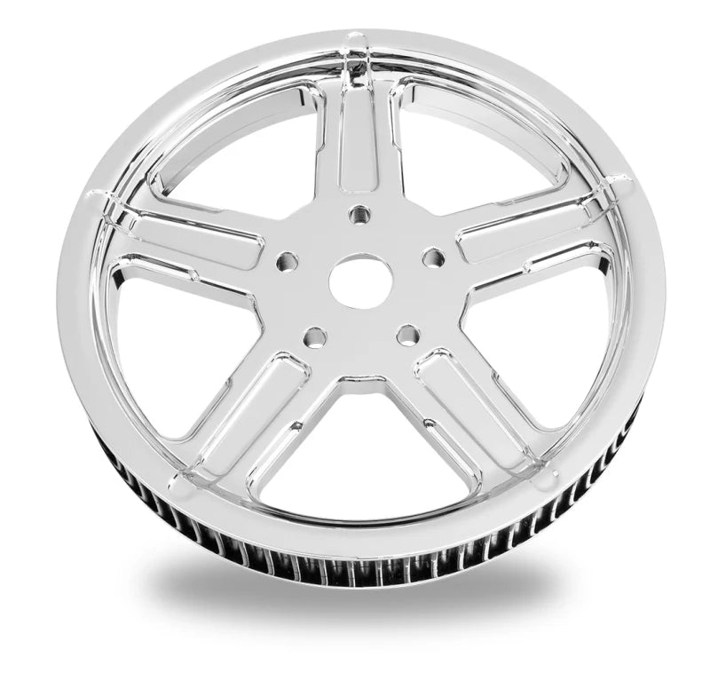 Performance Machine Belt Pulley 66T x 1in Formula - Chrome