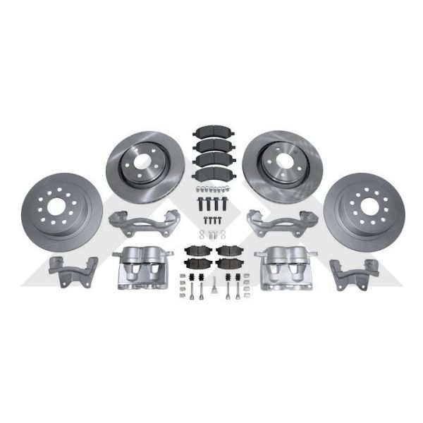 0718 WRANGLER FRONT/REAR BIG BRAKE KIT W/PADSROTORSCALIPERSBRACKETSPIN KITS