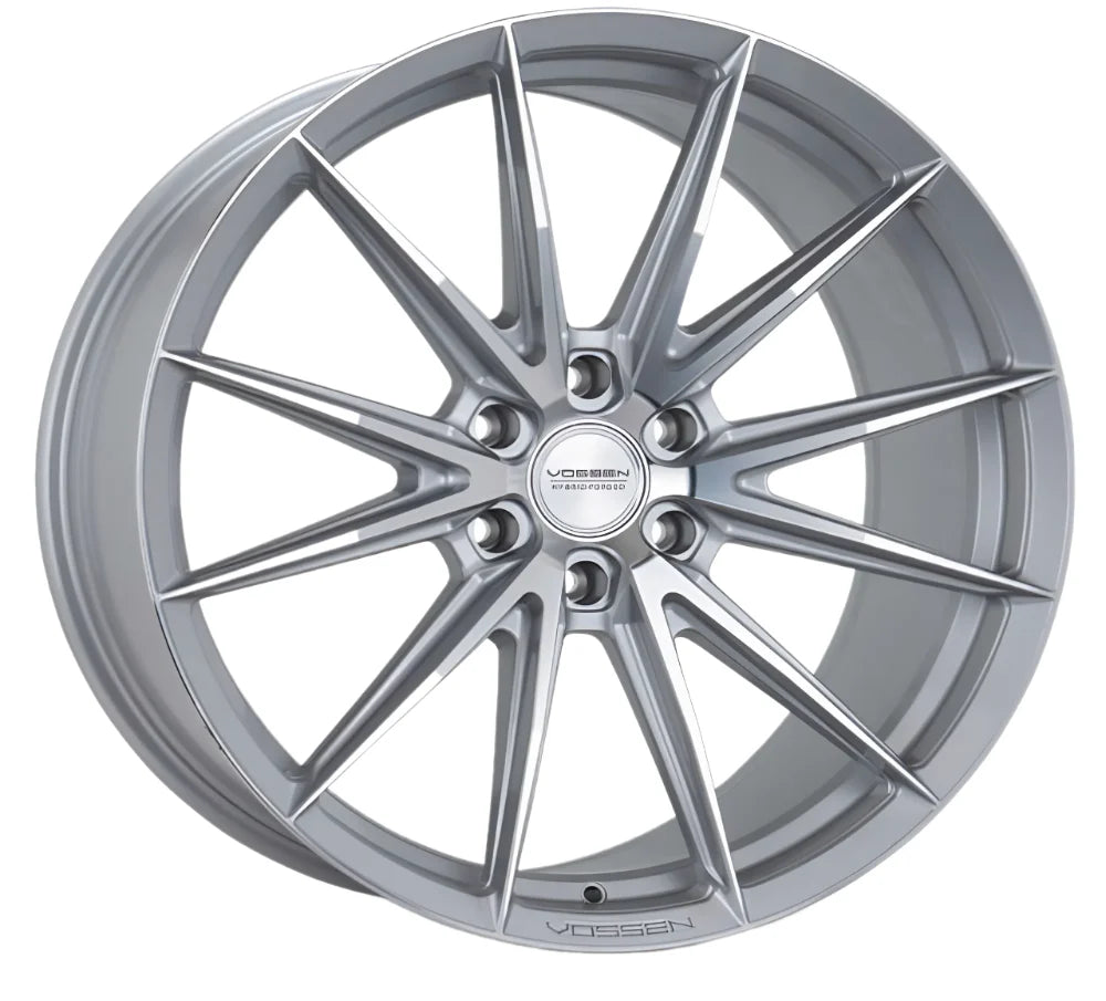 Vossen HFX-2 22x10 / 6x135 / ET-18 / Super Deep Face / 87.1 - Silver Polished Wheel