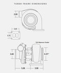 BorgWarner Turbocharger SX S200 T4 A/R .83 51mm Inducer