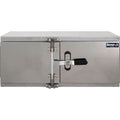 18X18X48 IN SMOOTH ALUM BARN DOOR UNDERBODY TOOL BOX SERIES W/SS DBL BARN DOORS CAM LOCK HARDWARE