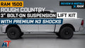 3 Inch Lift Kit N3 Struts/Shocks Ram 1500 4WD (2012-2018 Classic)