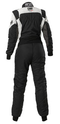 OMP FIRST EVO ELLE OVERALL my2025 FIA 8856-2018/SFI BLACK / WHITE SZ 48