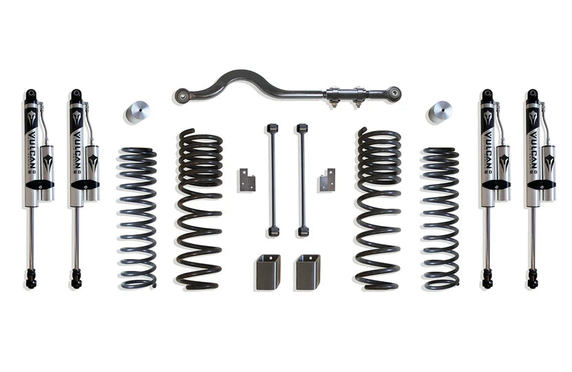 2024 GLADIATOR 4.5IN LIFT KIT W/ VULCAN RESERVOIR SHOCKS GREY
