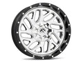 ~(58 lbs. 25X25X13)~ TRITON 22x10 6x135.00/6x139.70 CHROME PLATED GLOSS BLACK LIP (-13 mm)