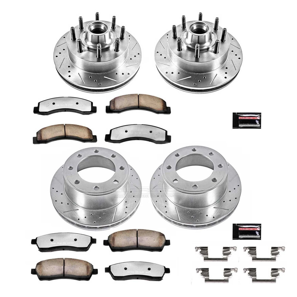 Power Stop 03-05 Ford Excursion Front & Rear Z23 Evolution Brake Kit