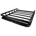 SRM500 65IN FLAT PLATFORM ROOF RACK WITH TRI RAIL KIT TEXTED BLACK