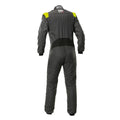 OMP FIRST EVO OVERALL my2025 FIA 8856-2018/SFI ANTHRACITE / FLUO YELLOW SZ 48