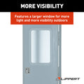 36IN X 72IN RH SQUARE ENTRY DOOR POLAR WHITE