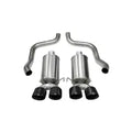 Corvette 2.5 Inch Axle-Back Dual Rear Exit with Twin 4.5 Inch Black PVD Pro-Series Tips Xtreme Sound 09-13 Corvette 6.2 Liter Corsa Performance