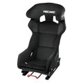 Recaro Sportster CS RH Seat - Black Leather-Leather Black/Silver Logo