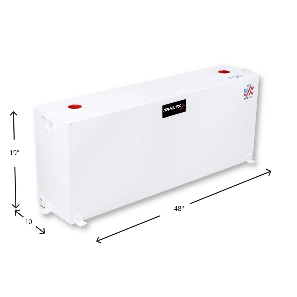 37 GAL WHITE STEEL RECTANGLE TANK