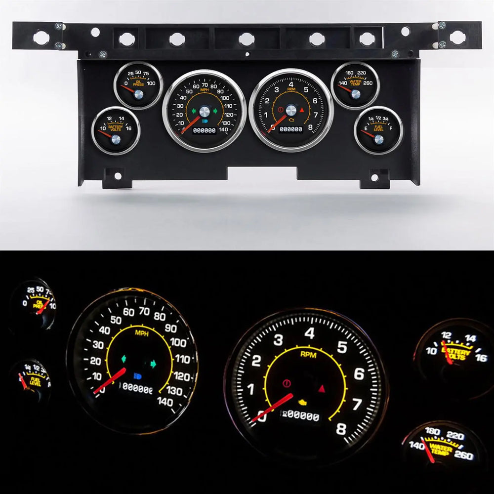 Gauge Kit Ford Truck 73-79 Perf II Black