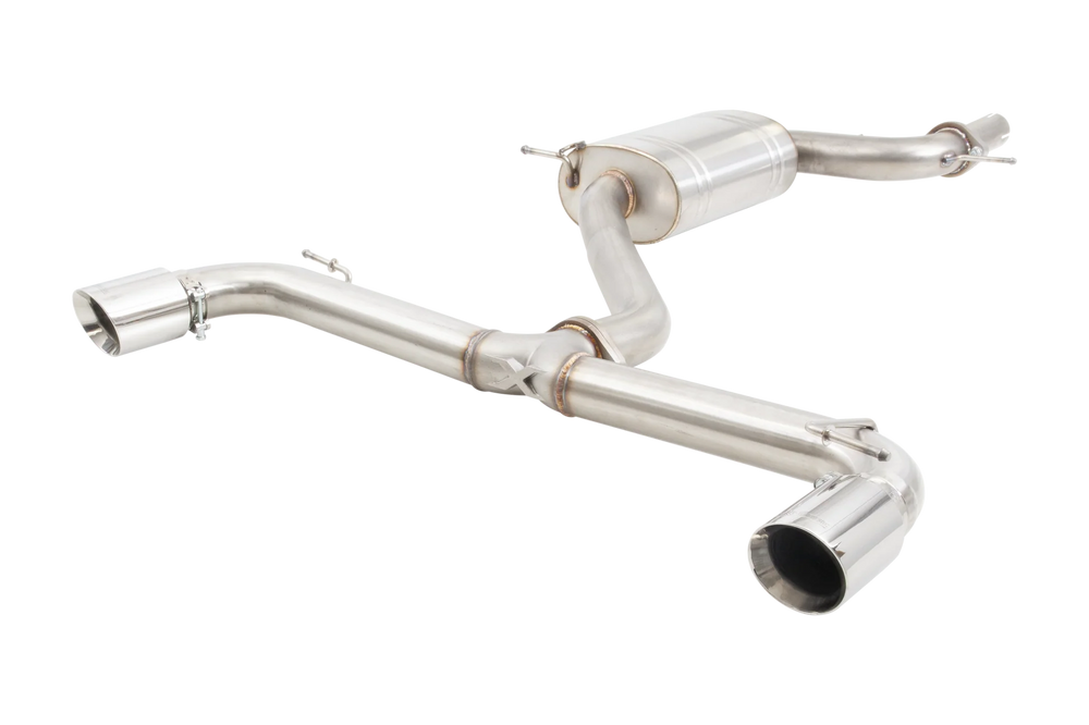 0914 VW GOLF GTI MK6 3IN CAT BACK EXHAUST SYS 4IN TIPS 304SS