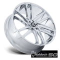 BLAZE 26X10 6X135 87 +30 CHROME
