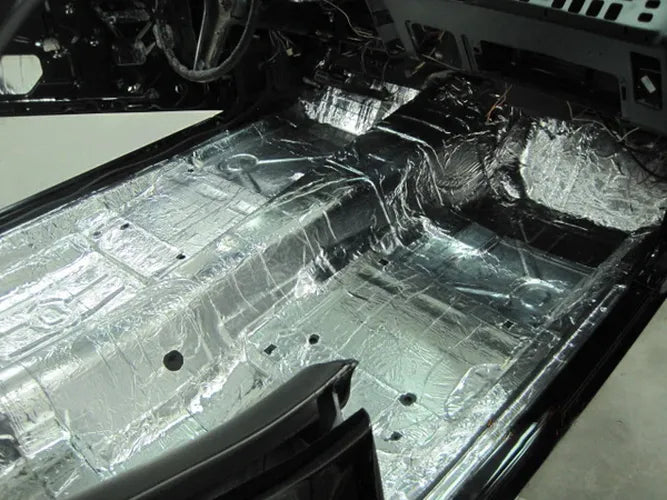 COMPLETE SEDAN INSULATION KIT POLYMER BLACK BACKING SILVER