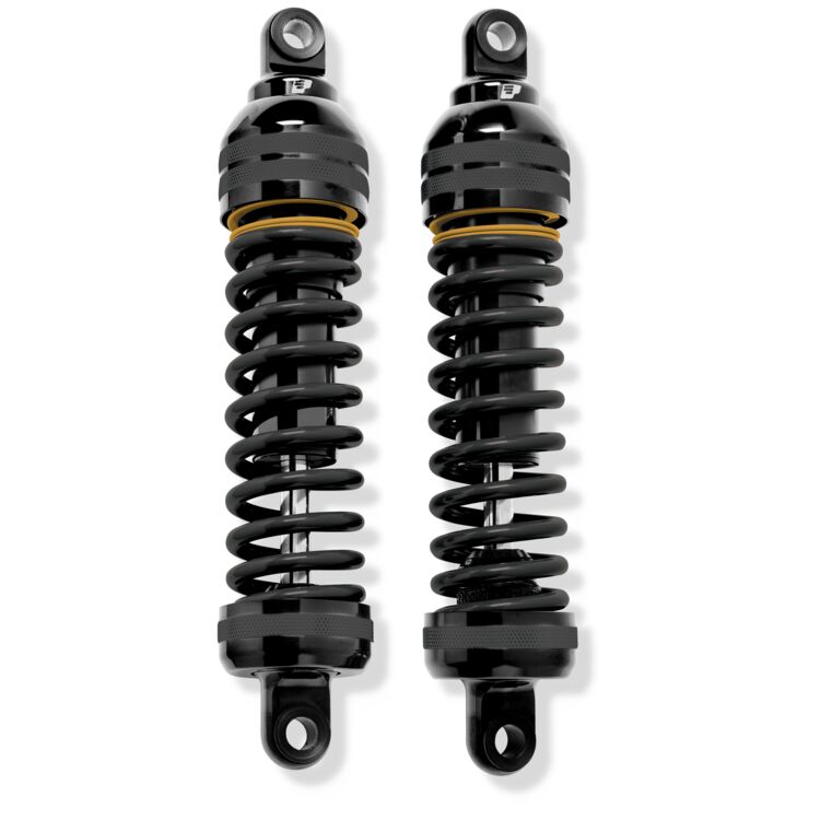 Progressive Harley Ultra Low 944 Series Shocks 12.5in Heavy Duty - Blk/Gld