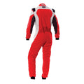 OMP FIRST EVO OVERALL my2025 FIA 8856-2018/SFI NAVY BLUE / CYAN SZ 42