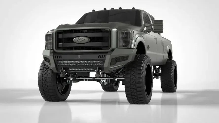 Road Armor 11-16 Ford F-250 iDentity Front Bumper Components - Accent Lights - Raw